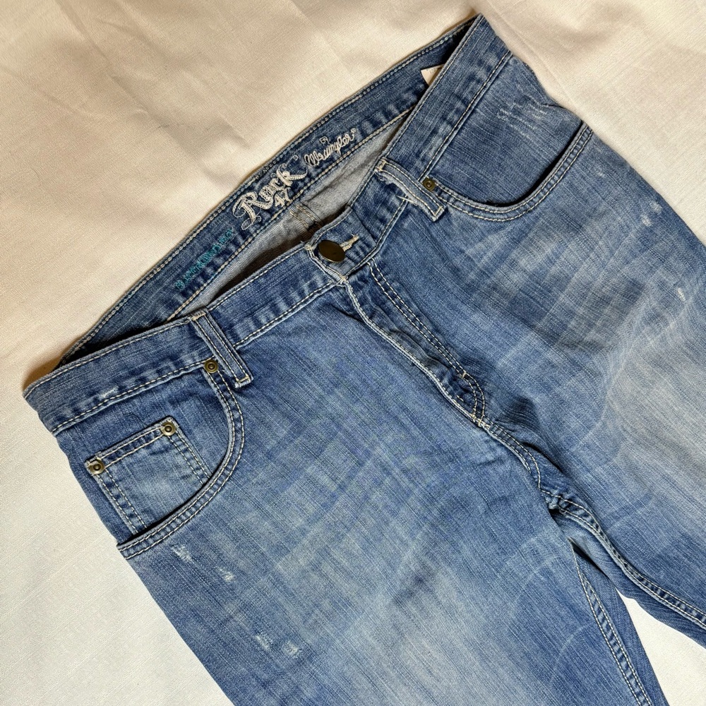 Rock '47 By Wrangler Women’s Boot Cut Denim Jeans Medium Wash Size 31 - Picture 2 of 11
